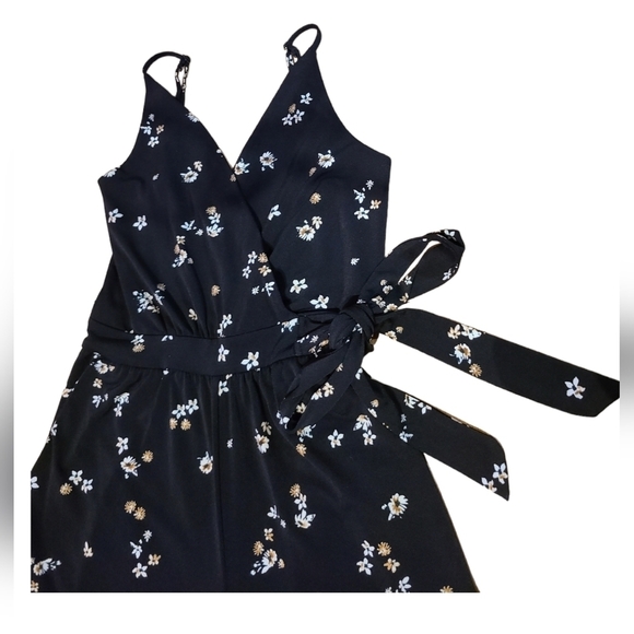 ECLIPSE Floral Spaghetti Strap Culotte Jumpsuit - Size XS - Picture 3 of 7